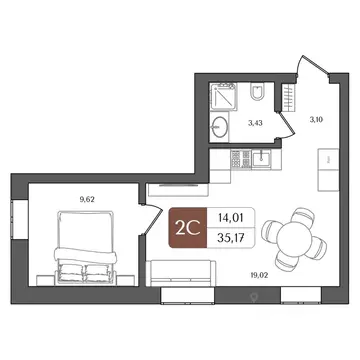 2-к кв. Башкортостан, Уфа Глумилино жилрайон, Холмогоры жилой комплекс ...