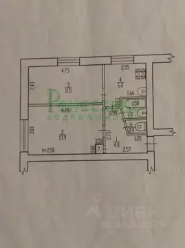 2-к кв. Брянская область, Брянск пер. Осоавиахима, 3к2 (40.5 м)