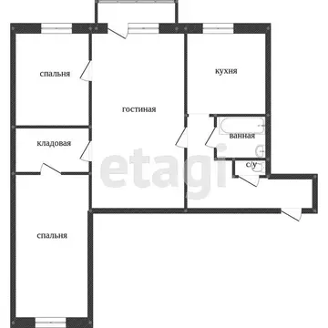3-комнатная квартира: Ярославль, улица Менделеева, 3 (75 м)