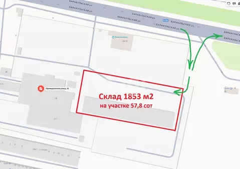 Склад в Новосибирская область, Бердск Промышленная ул., 2/1 (1853 м)