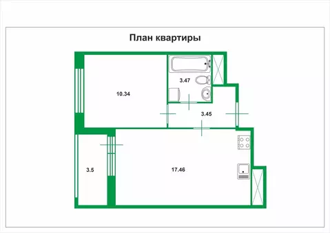 1-комнатная квартира: Санкт-Петербург, 1-й Предпортовый проезд, 1 ...