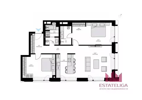 3-к кв. Москва ул. Братьев Фонченко, 1к8 (106.2 м)