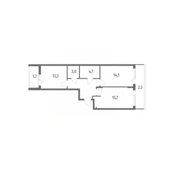 2-к кв. Калининградская область, Калининград пос. Лермонтовский, ул. ...