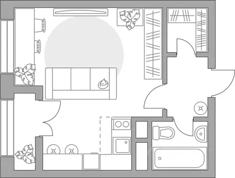 Студия Московская область, Балашиха 39-й мкр, Пехра жилой комплекс, к8 ...