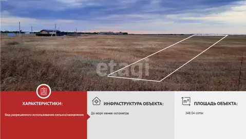 Участок в Крым, Черноморский район, с. Окуневка  (348.04 сот.)