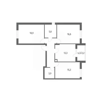 3-к кв. Калининградская область, Гурьевск ул. Имени Романа Руденко, ...