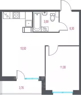 1-к кв. Санкт-Петербург, Санкт-Петербург, Пушкин Город-спутник Южный ...