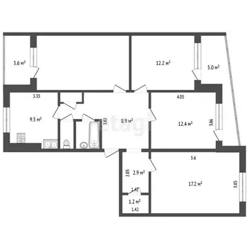 4-комнатная квартира: Самара, Московское шоссе, 286 (87.2 м)
