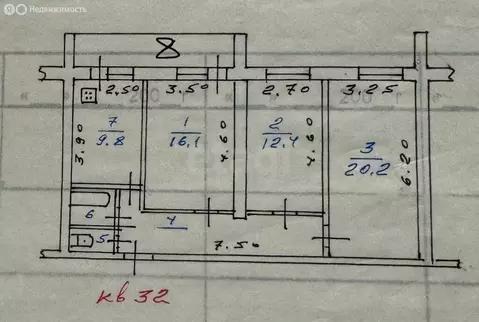 3-комнатная квартира: Махачкала, улица Магомета Гаджиева, 210А (82 м)