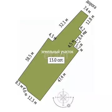 Участок в Москва д. Шельбутово, 24 (13.03 сот.)