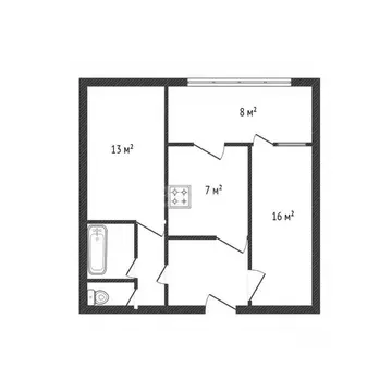 2-к кв. Брянская область, Брянск Почтовая ул., 136к1 (48.8 м)