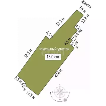 Участок в Москва д. Шельбутово, 24 (13.03 сот.)
