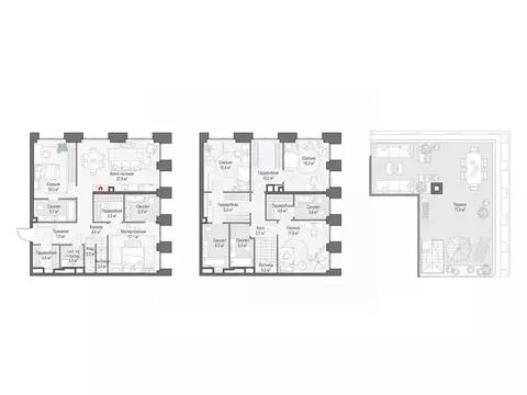 5-к кв. Москва Лайф Тайм жилой комплекс (209.0 м)