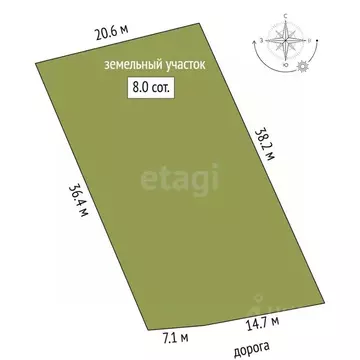 Участок в Ростовская область, Аксайский район, Ольгинское с/пос, Махин ...