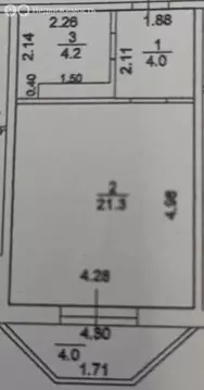 Квартира-студия: Краснодар, улица имени М.Е. Соколова, 86к1 (29.5 м)