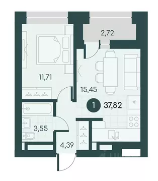 1-к кв. Курганская область, Курган Малиновые высоты жилой комплекс ...