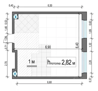 1-к кв. Московская область, Мытищи Белый Grad жилой комплекс (42.0 м)