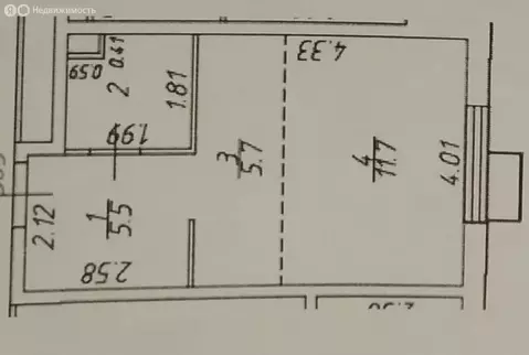 Квартира-студия: Развилка, 52к1 (26.3 м)