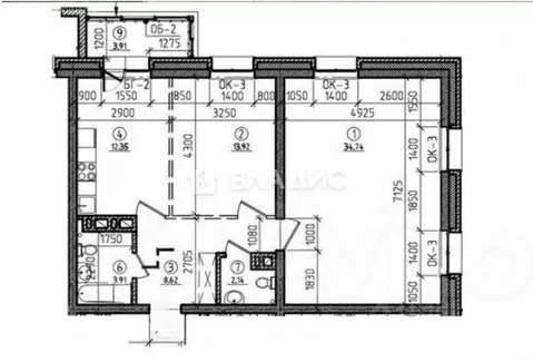 2-комнатная квартира: Иркутск, улица Якоби, 12 (79.5 м)