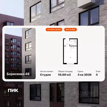 Студия Приморский край, Владивосток ул. Борисенко, 48к1 (19.6 м)