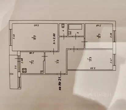 3-к кв. Тверская область, Тверь пос. Элеватор, Центральная ул., 16к1 ...