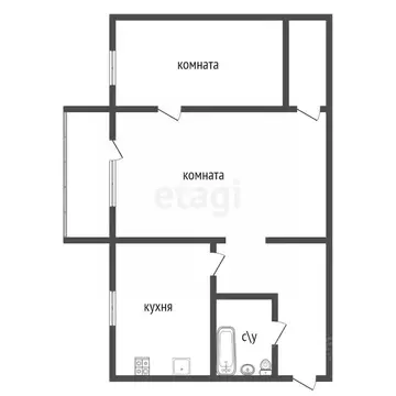 2-к кв. Тульская область, Тула Курковая ул., 24 (42.7 м)