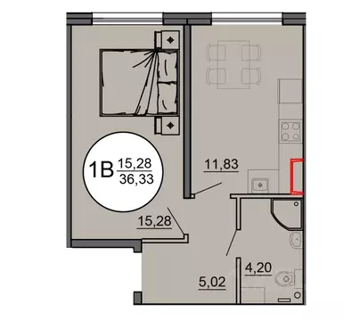 1-к кв. Тверская область, Тверь ул. Медовая, 6к1 (36.3 м)
