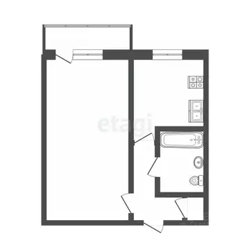 1-к кв. Омская область, Омск Привокзальный мкр, ул. Академика Павлова, ...