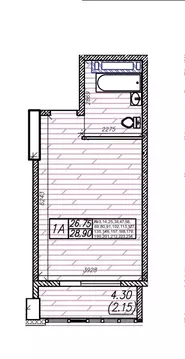 1-к кв. Приморский край, Владивосток Суприм жилой комплекс (28.9 м)
