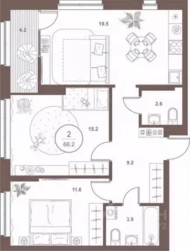 2-к кв. Пензенская область, Пенза Арбеково жилрайон, Дальнее Арбеково ...