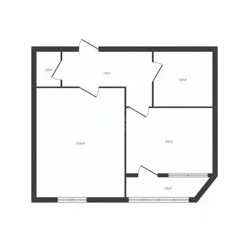 1-к кв. Брянская область, Брянск ул. Дуки, 58 (44.4 м)