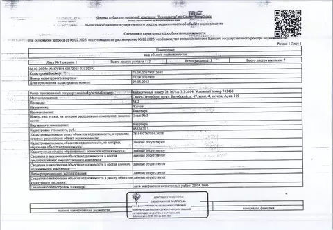 Свободной планировки кв. Санкт-Петербург Витебский просп., 47К4 (58.2 ...