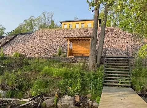 Дом в Ленинградская область, Выборгский район, Полянское с/пос, Озеро ...