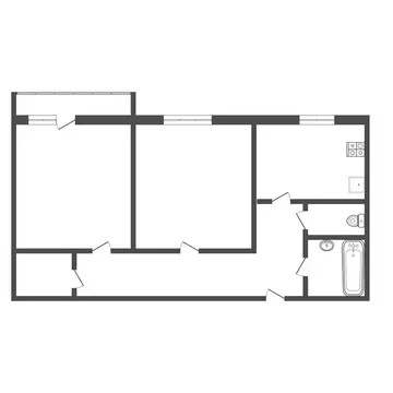 2-комнатная квартира: Тула, Пушкинская улица, 32 (50.7 м)