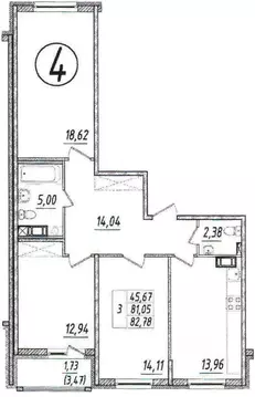 3-к кв. Ленинградская область, Всеволожский район, Кузьмоловский пгт ...