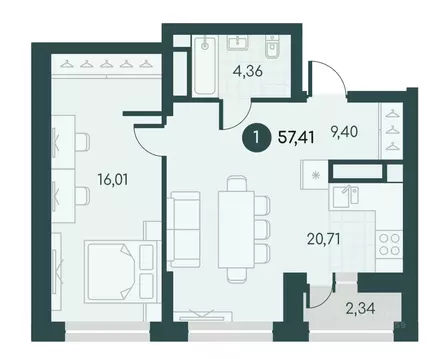 1-к кв. Курганская область, Курган Малиновые высоты жилой комплекс ...