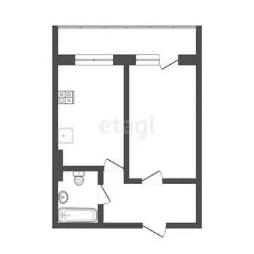 1-комнатная квартира: Иркутск, улица Марии Цукановой, 8/11 (38.1 м)