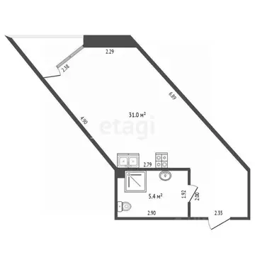 Студия Крым, Сакский район, Лесновское с/пос, с. Прибрежное ул. ...