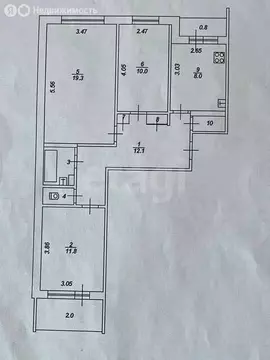 3-комнатная квартира: Тверь, 4-й переулок Металлистов, 7 (69.5 м)