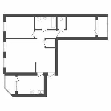 3-комнатная квартира: Тюмень, Депутатская улица, 80 (104.4 м)