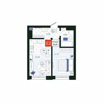 1-к кв. Тульская область, Тула Мясново мкр, Желания жилой комплекс ...