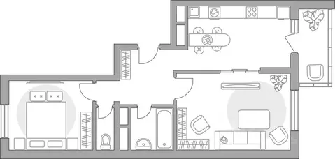 2-к кв. Московская область, Балашиха Алексеевская Роща мкр, Новая ...