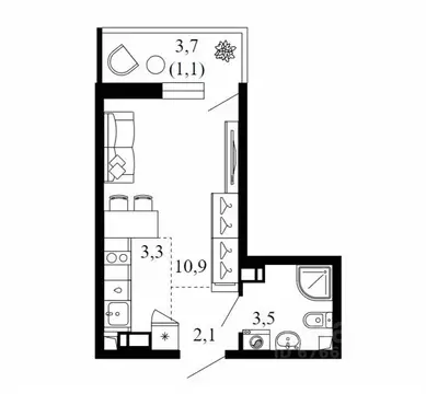Студия Краснодарский край, Сочи Кудепста мкр, Флора жилой комплекс ...