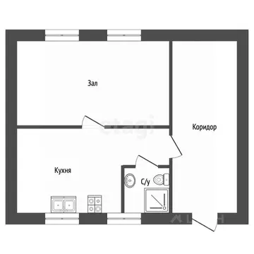 Дом в Мордовия, Ичалковский район, пос. Смольный Школьная ул., 1А (35 ...