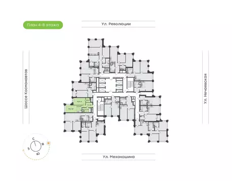 2-к кв. Пермский край, Пермь ул. Механошина, 16 (51.7 м)