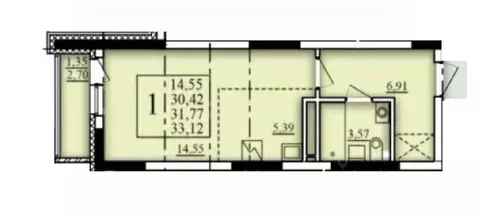 1-к кв. Башкортостан, Уфа Затон-Восточный жилрайон, Паруса жилой ...
