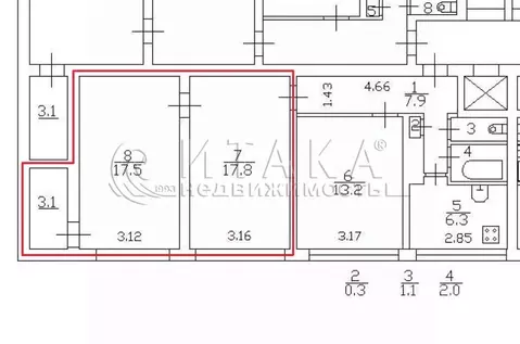 Комната Санкт-Петербург Наличная ул., 49 (35.3 м)
