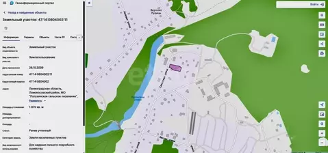 Участок в Ленинградская область, Ломоносовский район, Лопухинское ...