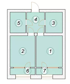 1-к кв. Ульяновская область, Ульяновск Бакинский пер. (57.61 м)