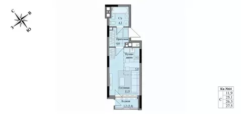 Студия Удмуртия, Ижевск Краски Леса жилой комплекс (26.3 м)